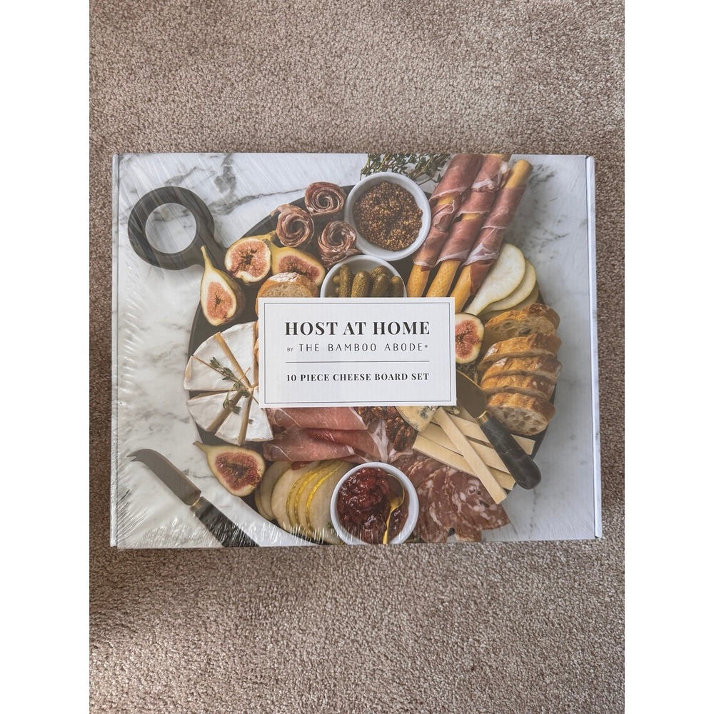 Host at Home by The Bamboo Abode 10-Piece Cheese Board Charcuterie Set | NIB